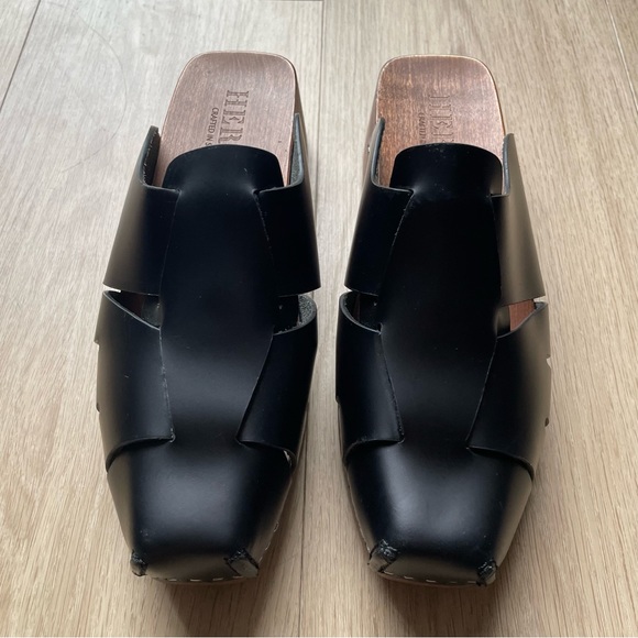Hereu Shoes - Hereu Licia Square Toe Fisherman Clog, size 37 / 6.5 US